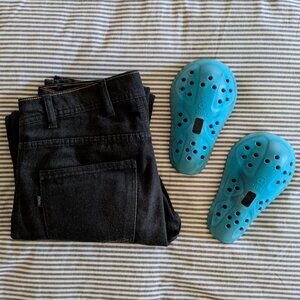 REAX 267 Black Moto Jeans - 30x32